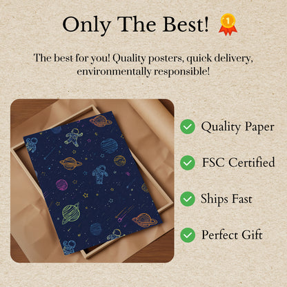 Cosmic Space Exploration Poster