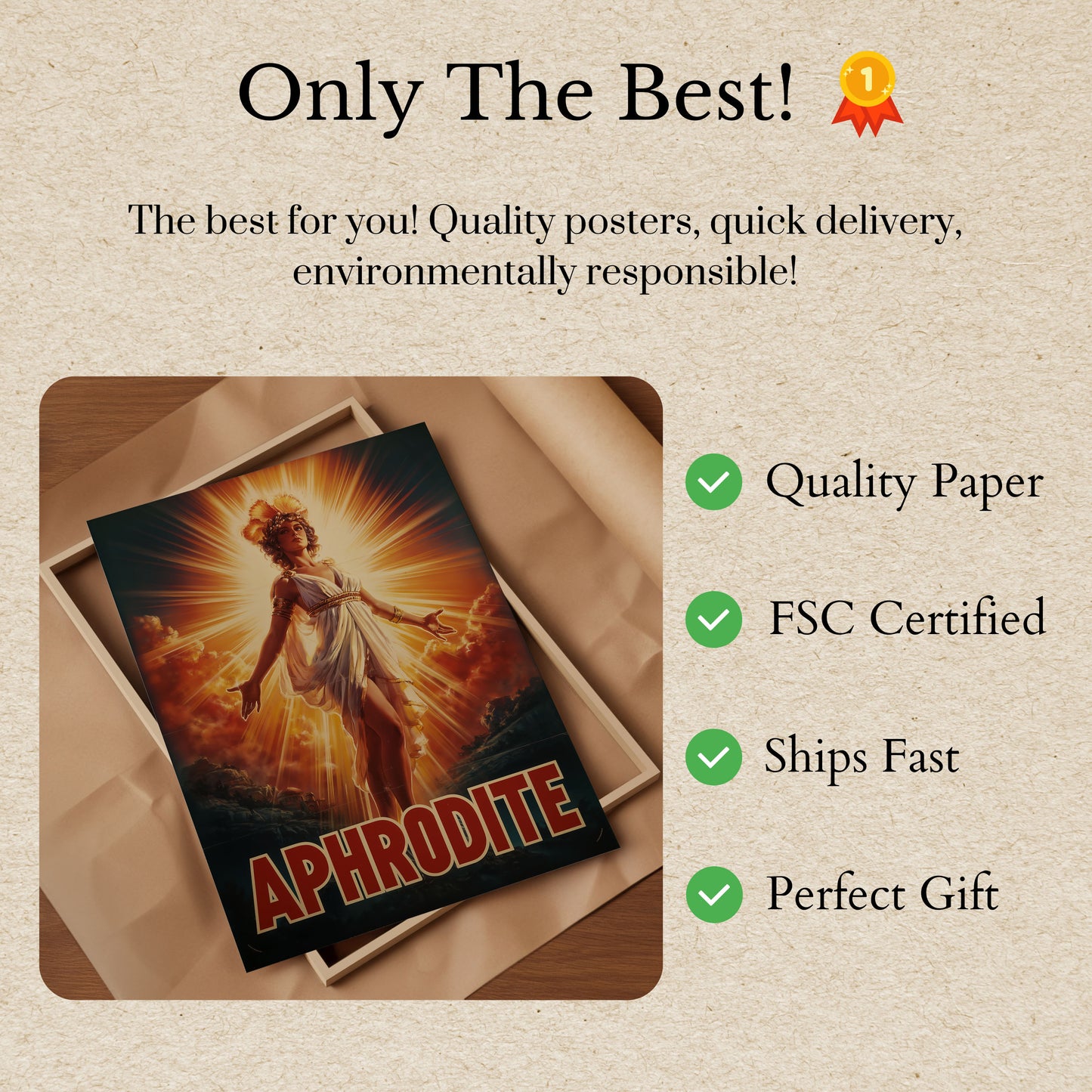 Aphrodite Goddess of Love Poster