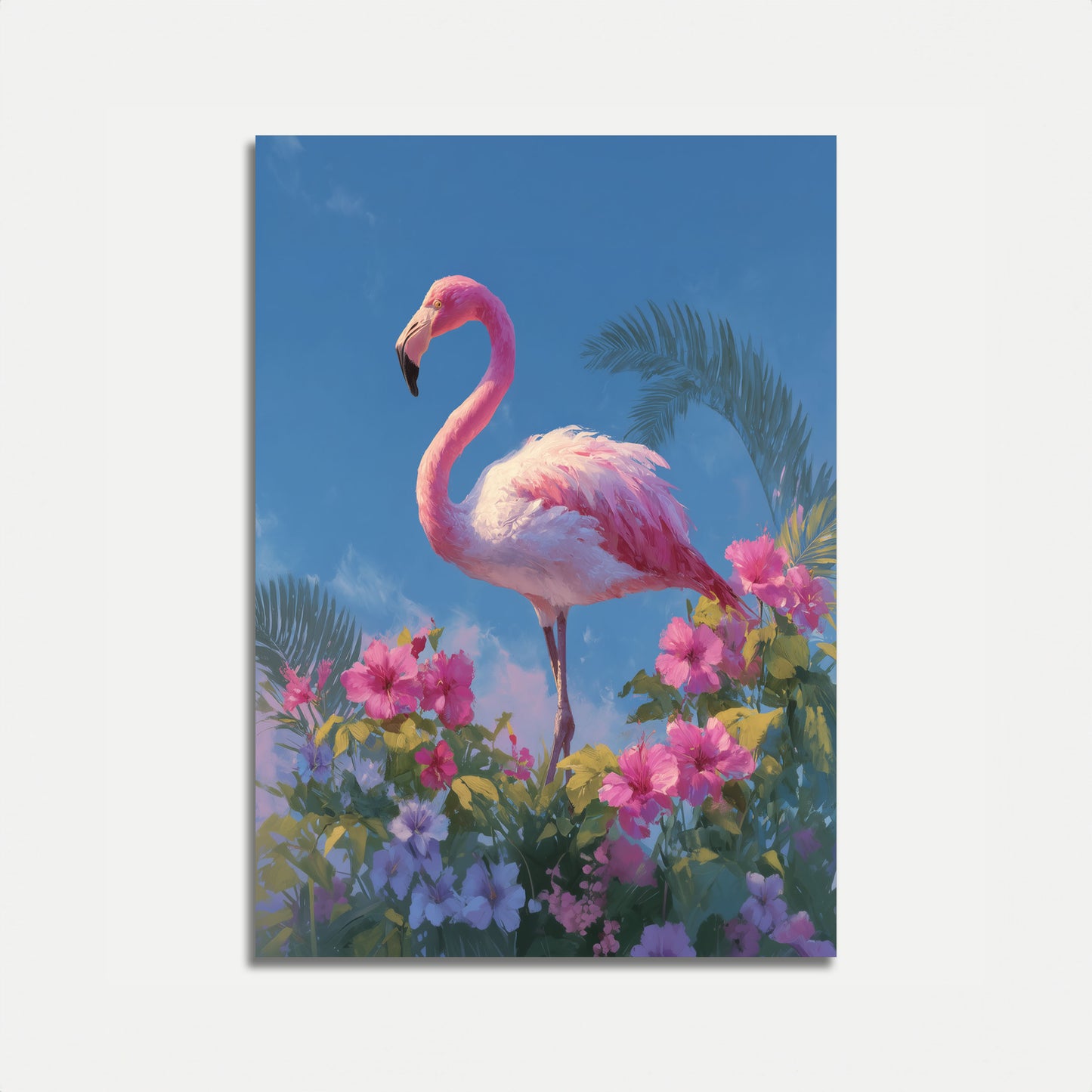 Pink Flamingo Paradise Poster