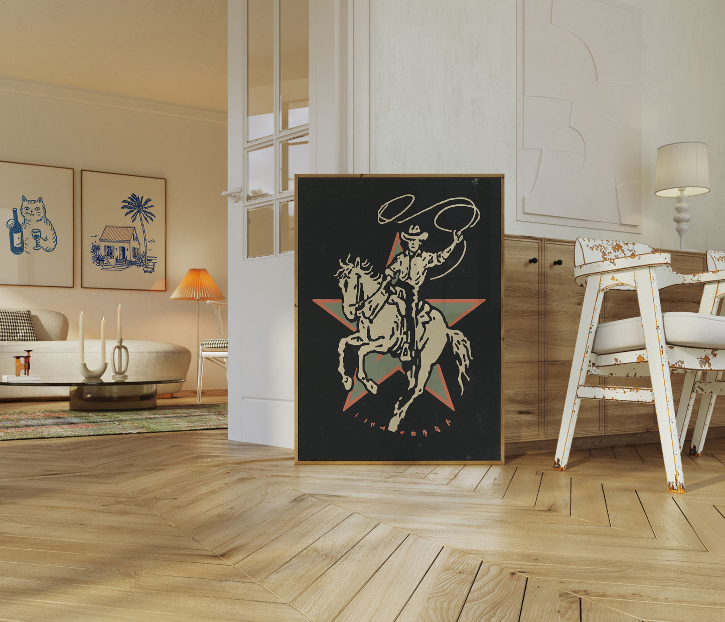 Cowboy Rodeo Star Poster