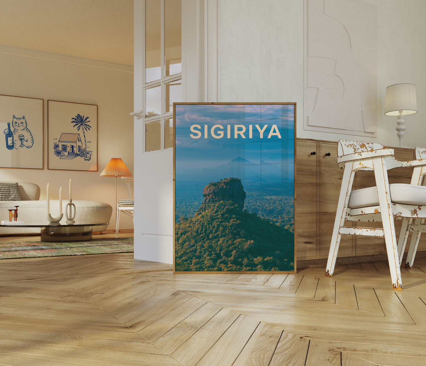 Sigiriya Felsberg Landschaft Poster