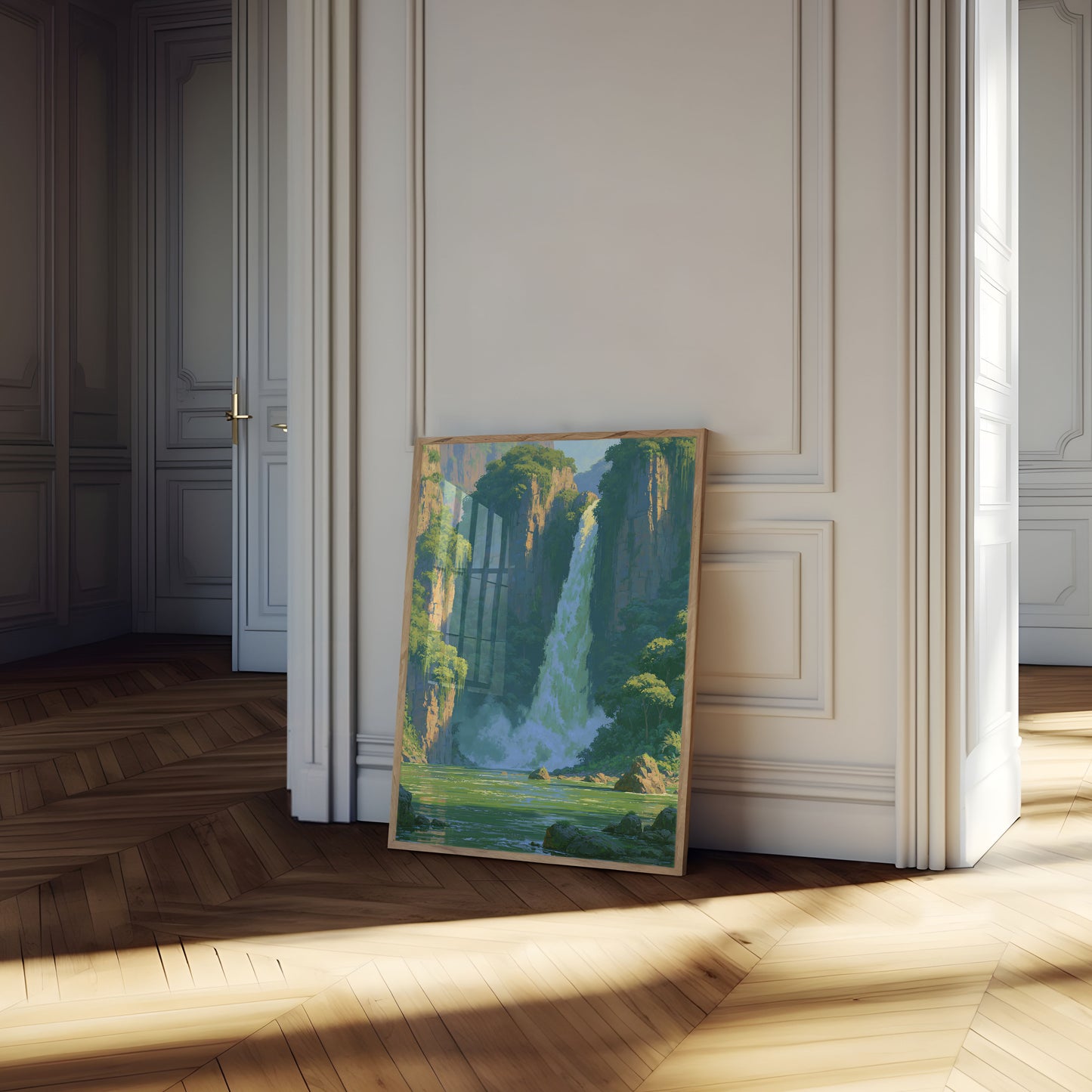 Poster delle cascate e falesie del Canyon