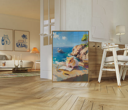 Póster de estudio sobre hámsteres costeros