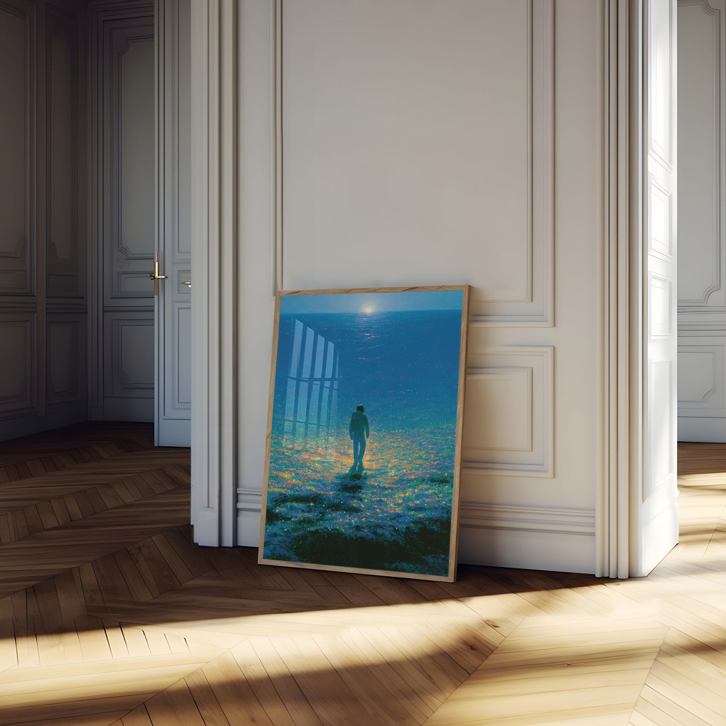 Contemplation by the Sea Poster