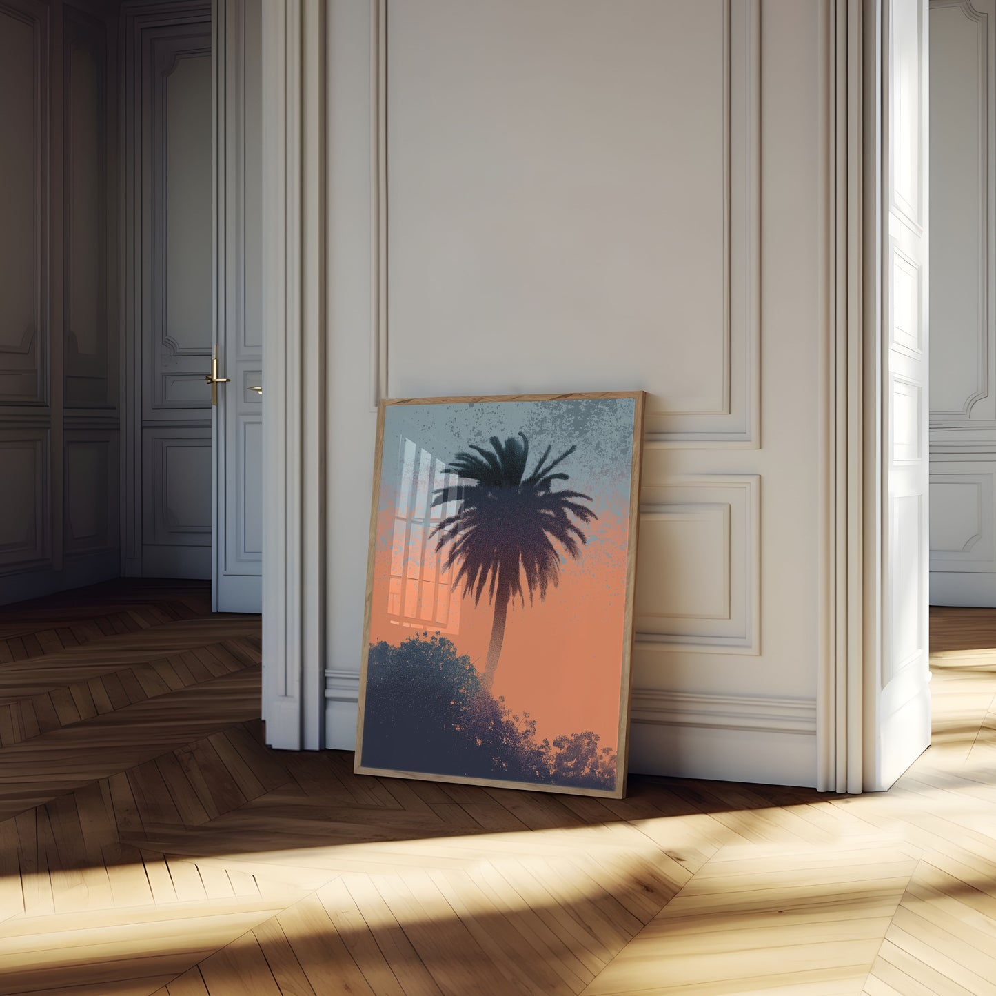 Sunset Palm Paradise Poster