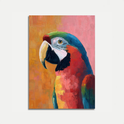 Vibrant Macaw Portrait Poster