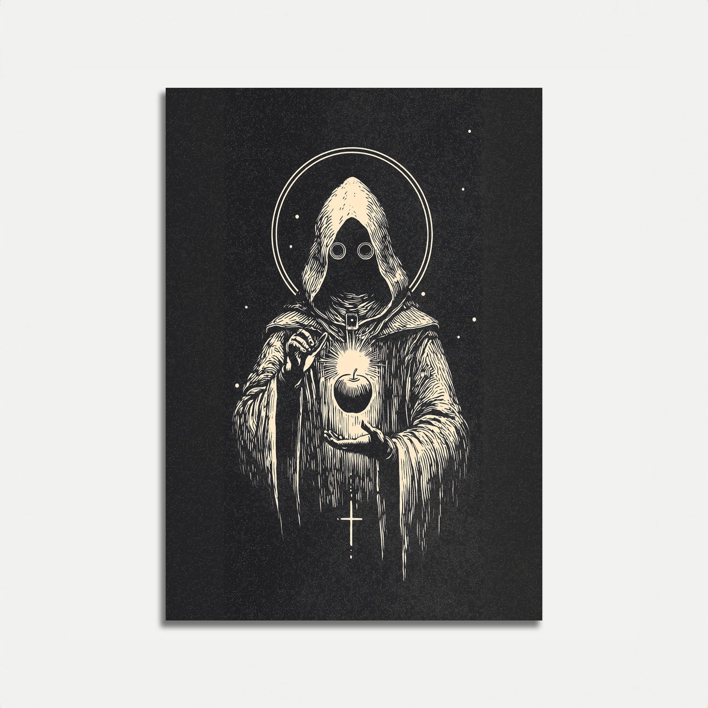 Mystical Hooded Saint Poster