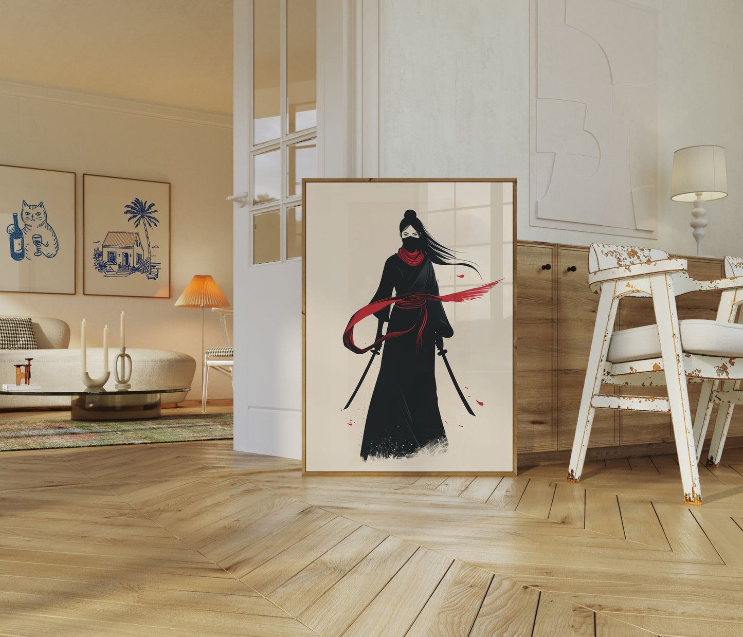 Tichá Čepel Samurajská Žena Plakát