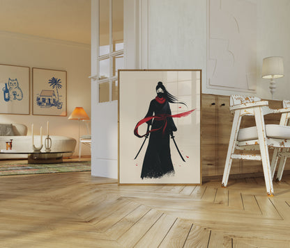 Tichá Čepel Samurajská Žena Plakát