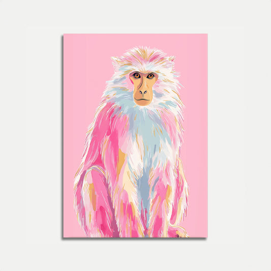 Póster de Paleta de Primates Pastel