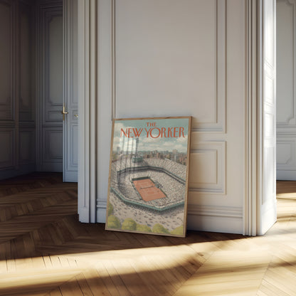 New Yorker Tennis Stadium Poster