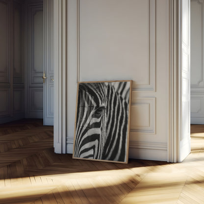 Striped Soul Black and White Poster