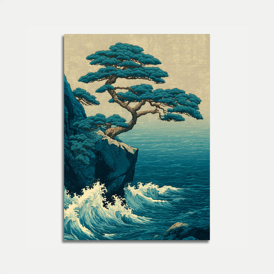 Kustbonsaiboom Oceaanposter