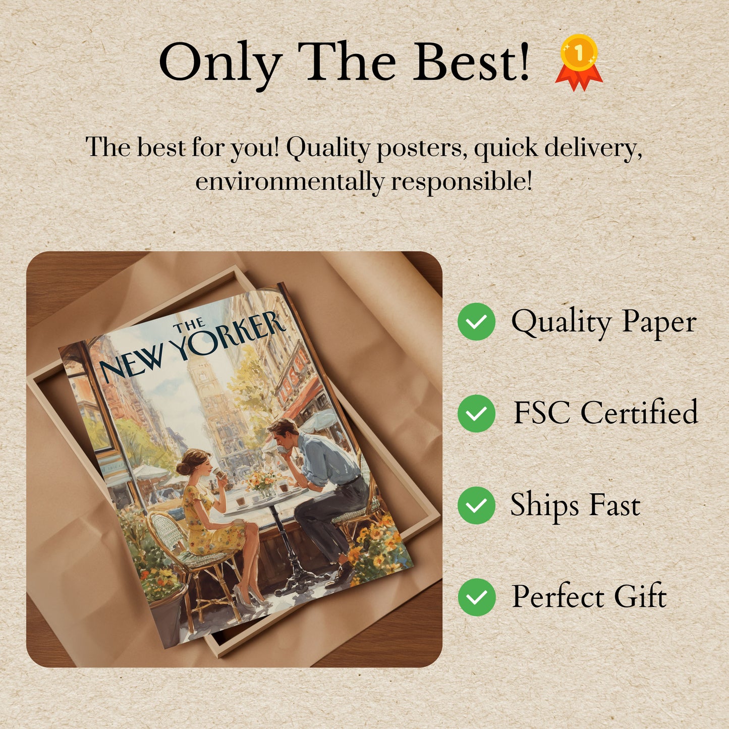 New York City Cafe Romance Poster