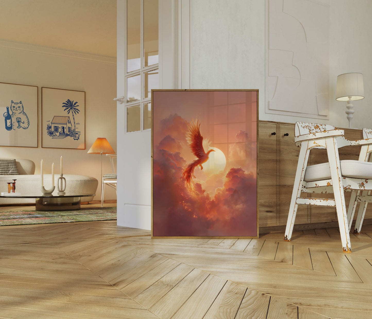 Phoenix Rising Sunset Poster