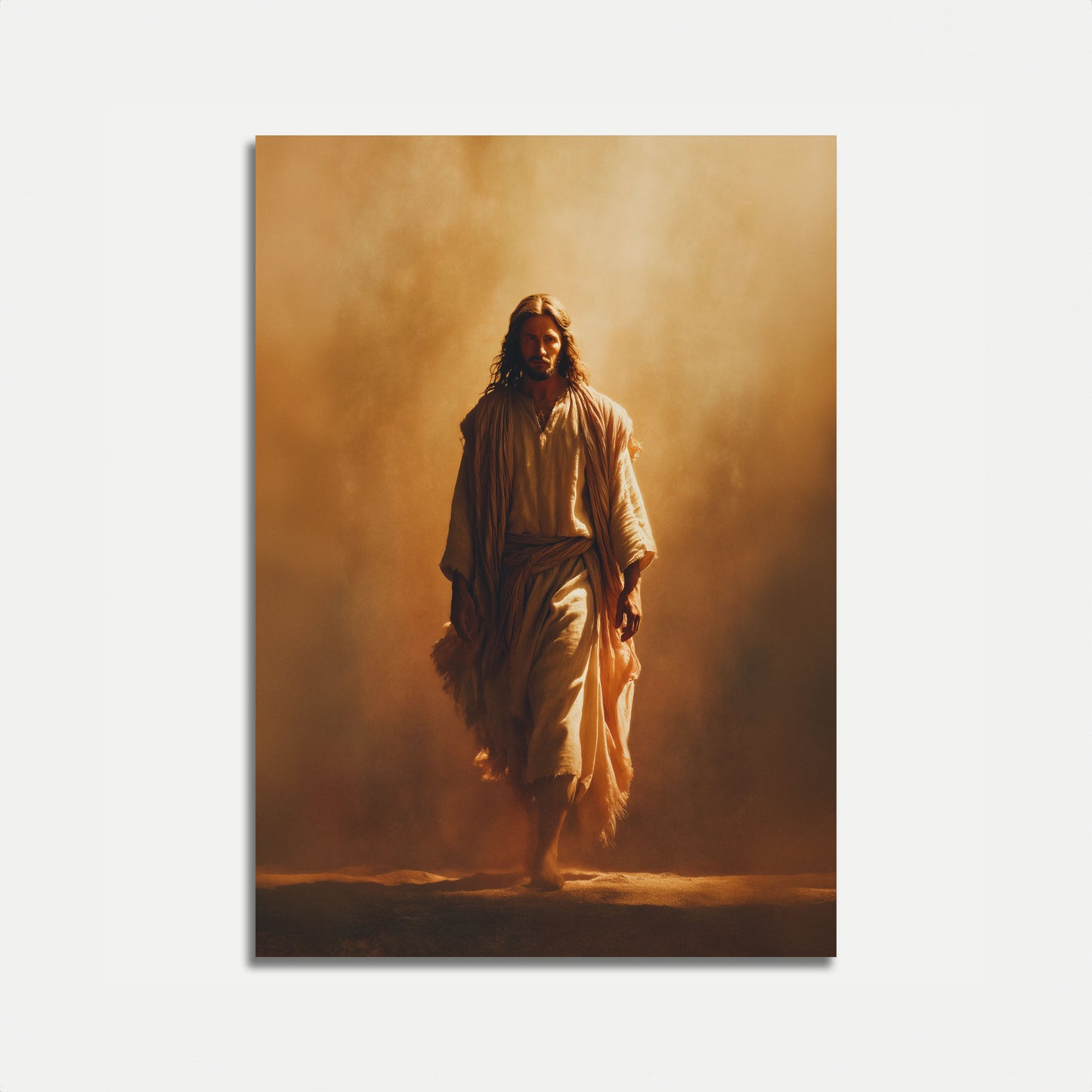 Póster de la Luz Divina Caminando