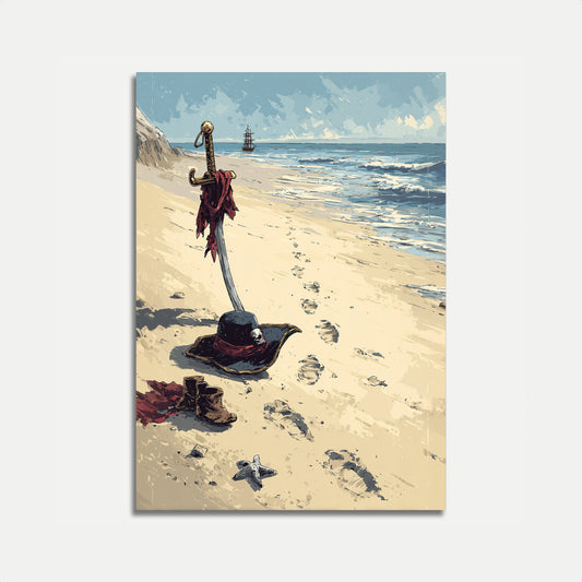 Abandoned Pirate Beach Poster
