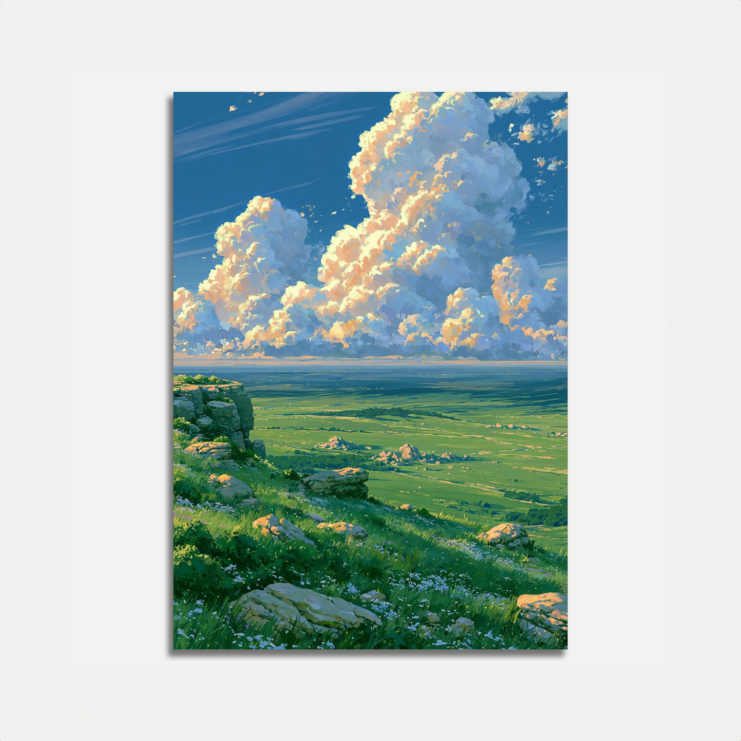 Landschaftsposter mit Motiv von Rolling Meadows