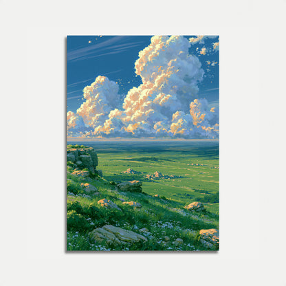 Landschaftsposter mit Motiv von Rolling Meadows
