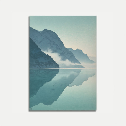 Poster Riflesso del Lago di Montagna