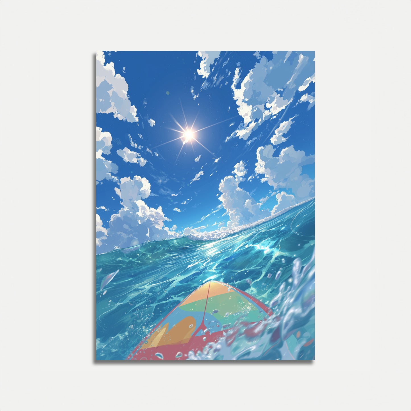 Ocean Wave Surfing Dream Poster