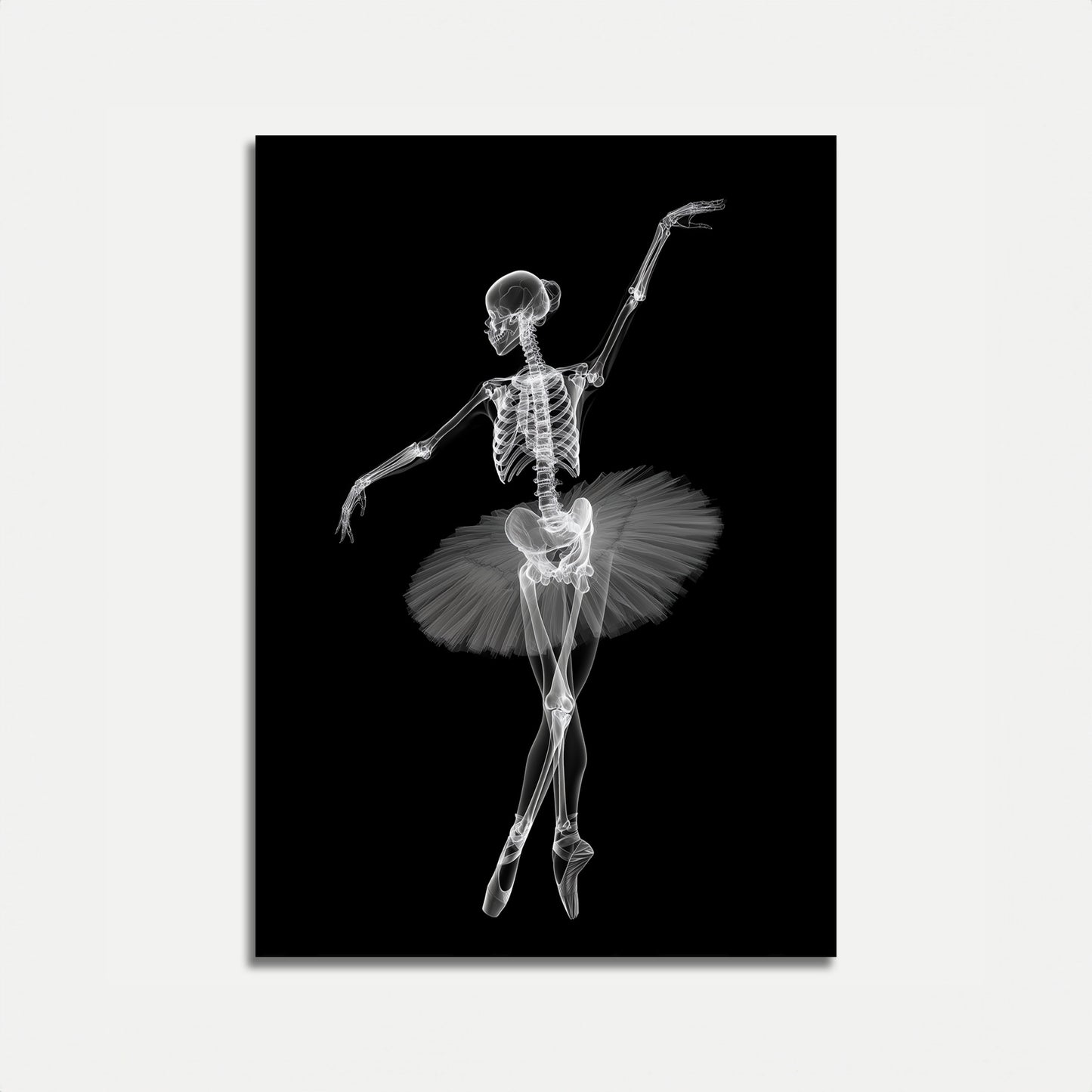 Póster de Rayos X de Bailarina Esqueleto