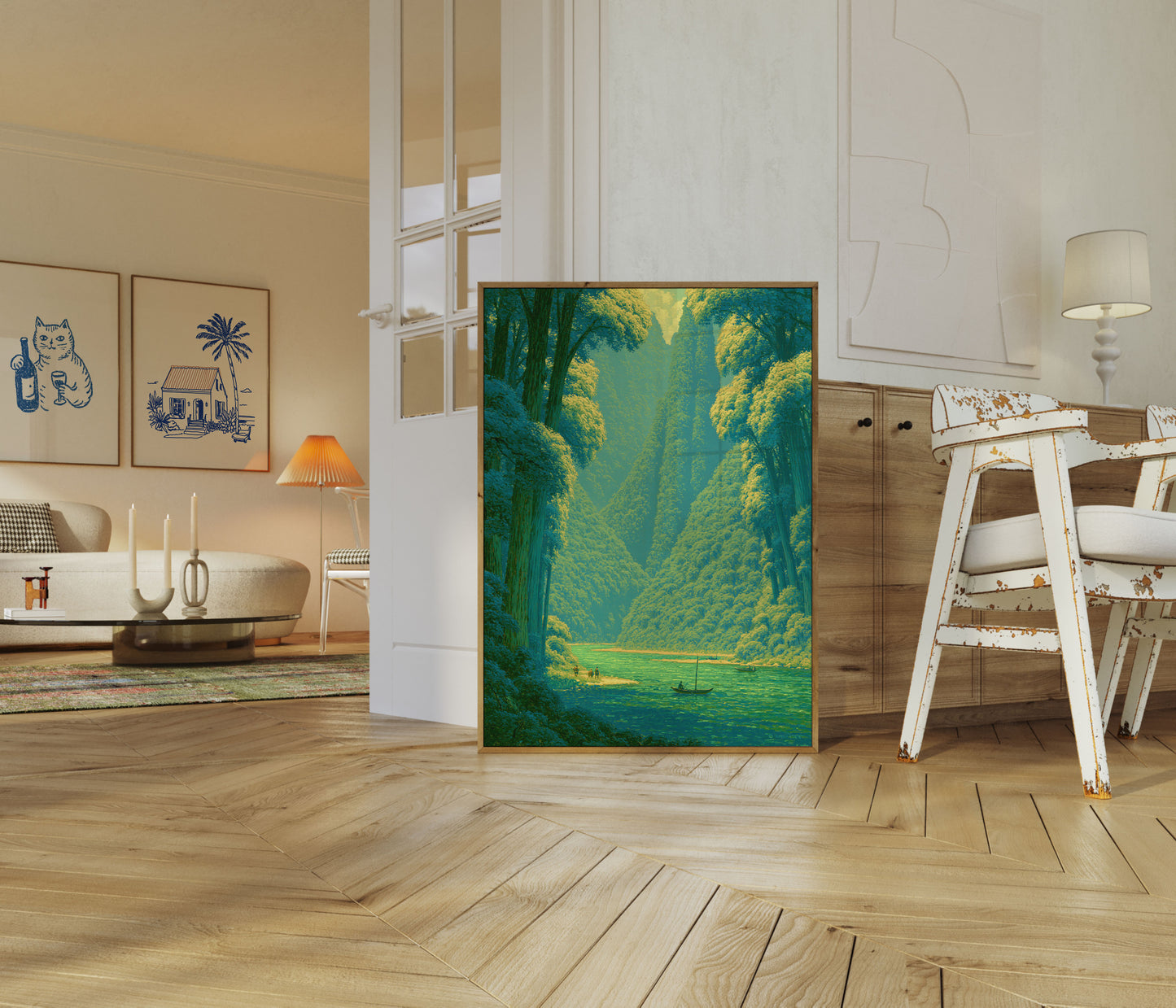 Mountain Canyon River Valley Poster