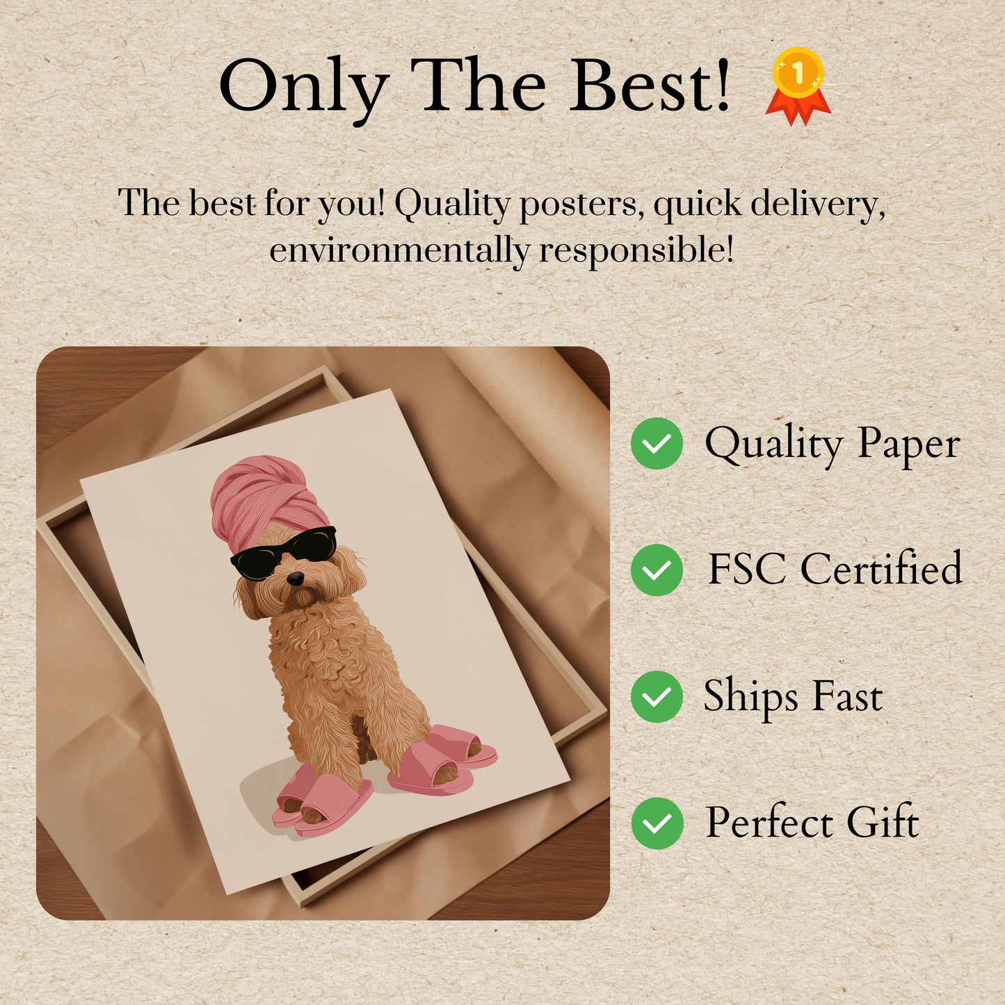 Fabulous Diva Dog Poster