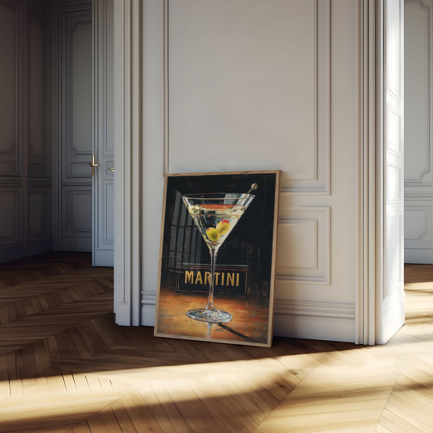 Classic Martini Bar Art Poster