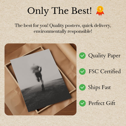 Pôster de Corrida em Movimento Desfocado