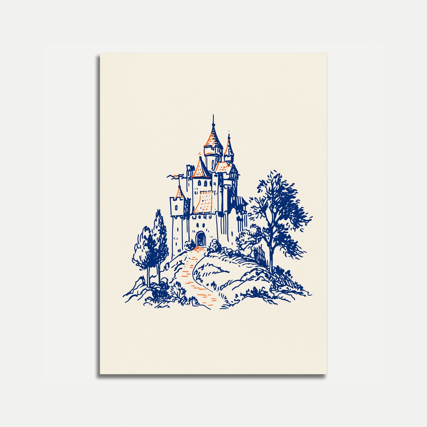 Enchanted Castle on the Hill Poster