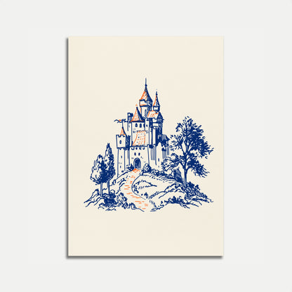 Enchanted Castle on the Hill Poster