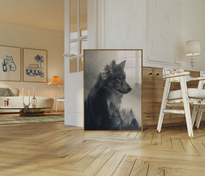 Forest Wolf Spirit Poster
