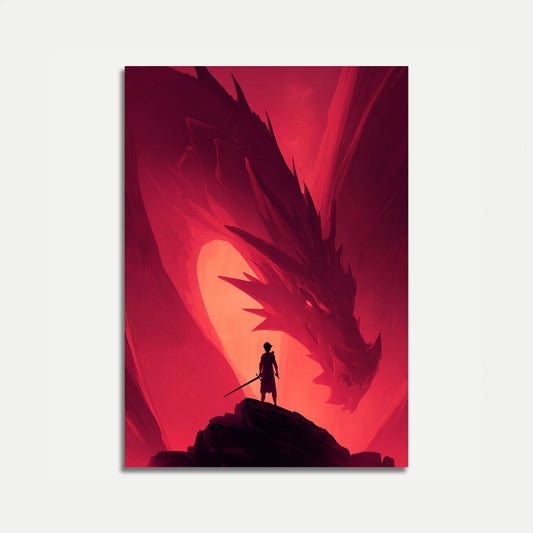 Dragon Confrontation Epic Poster