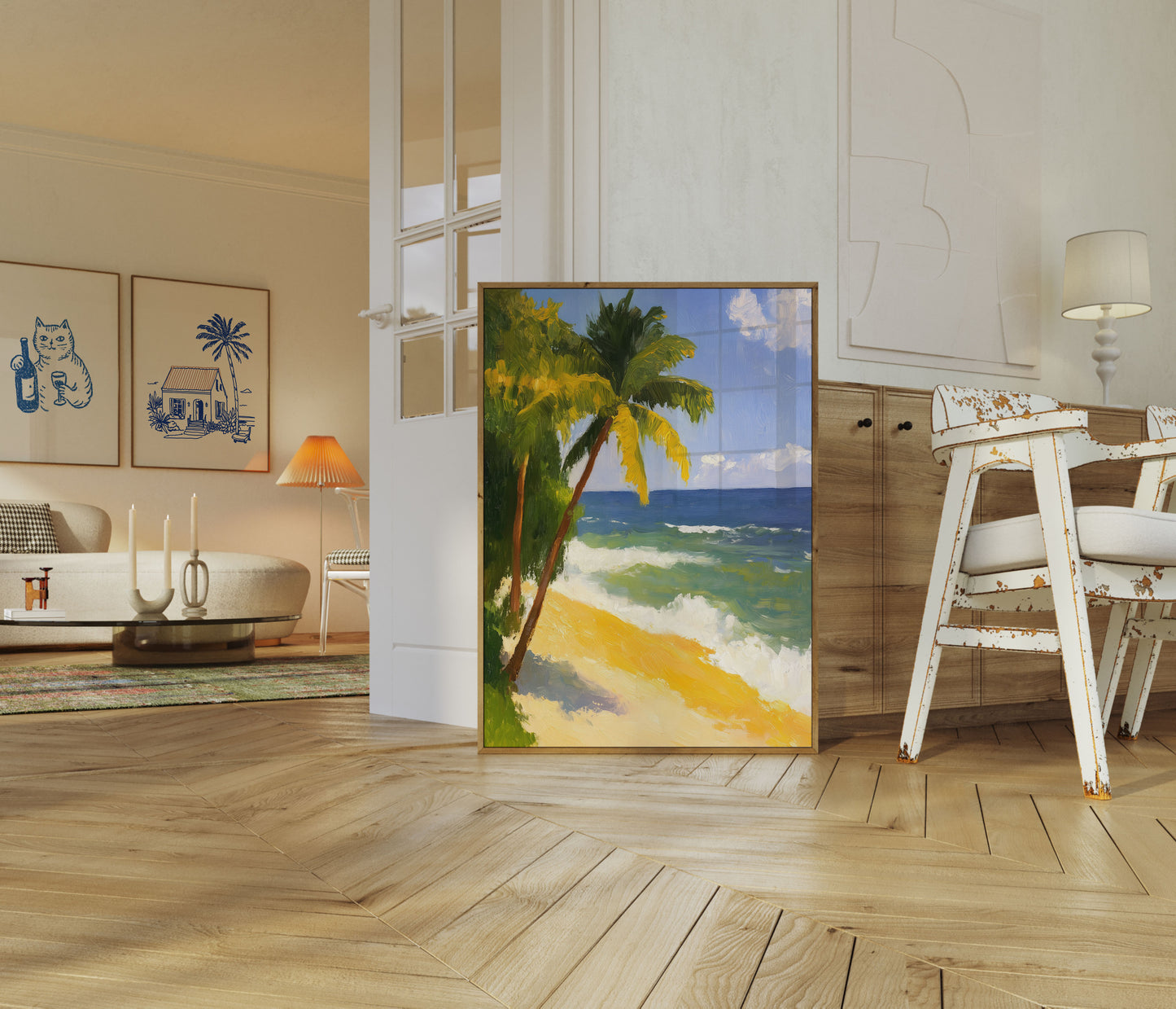 Tropical Paradise Beach Poster