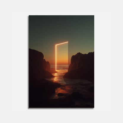 Cartel de Puesta de Sol de la Puerta Dorada