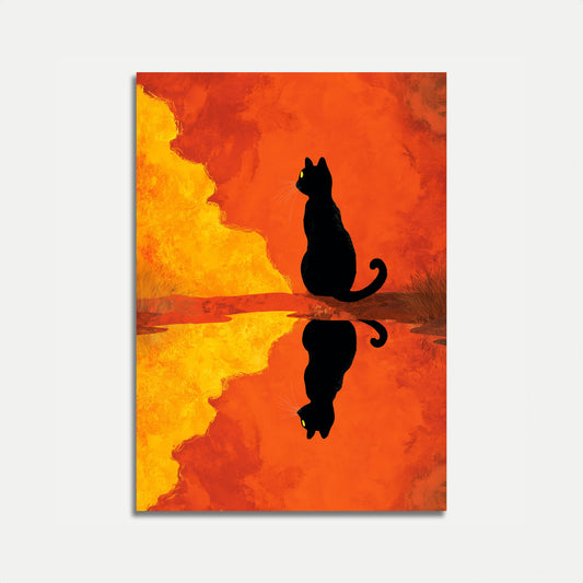Cats by the Lava Poster