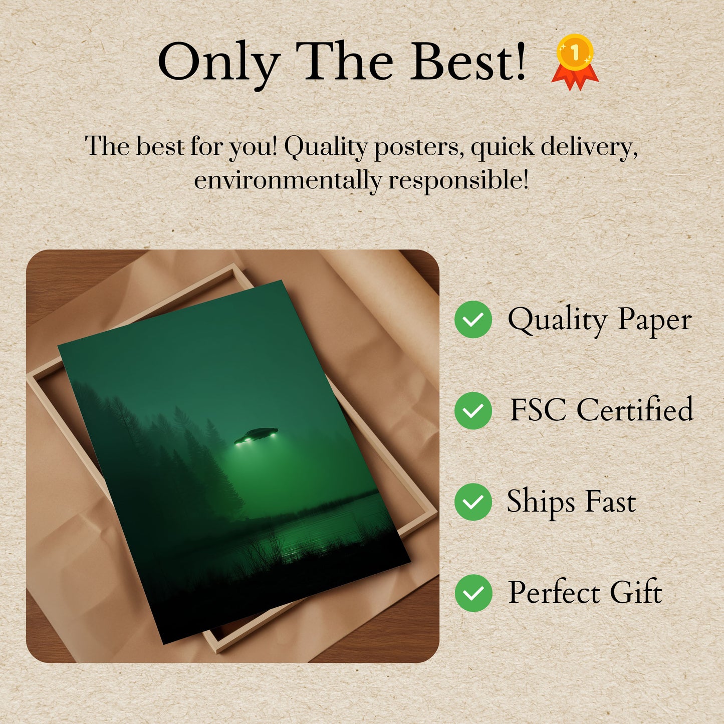 Affiche OVNI Au-Dessus du Lac Brumeux