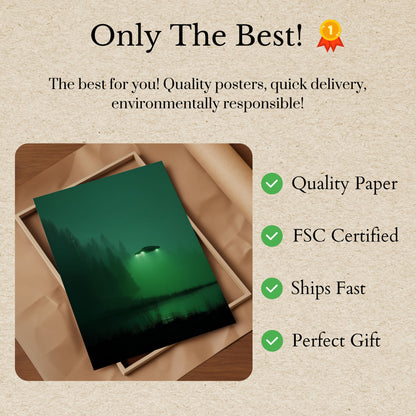 Affiche OVNI Au-Dessus du Lac Brumeux