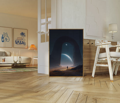 Cosmic Gateway Landscape Poster