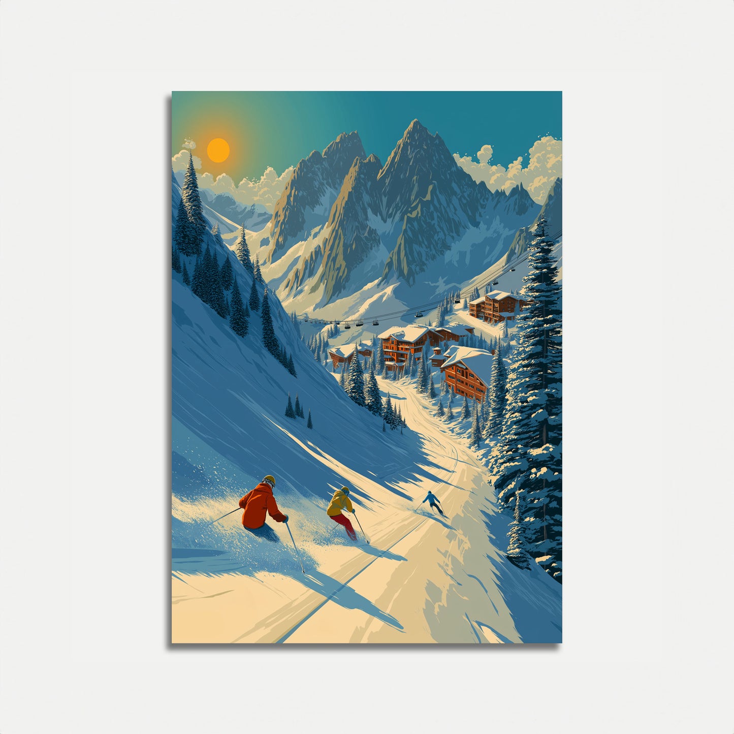 Alpine Ski Adventure Poster