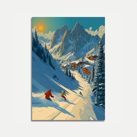 Alpine Ski Adventure Poster