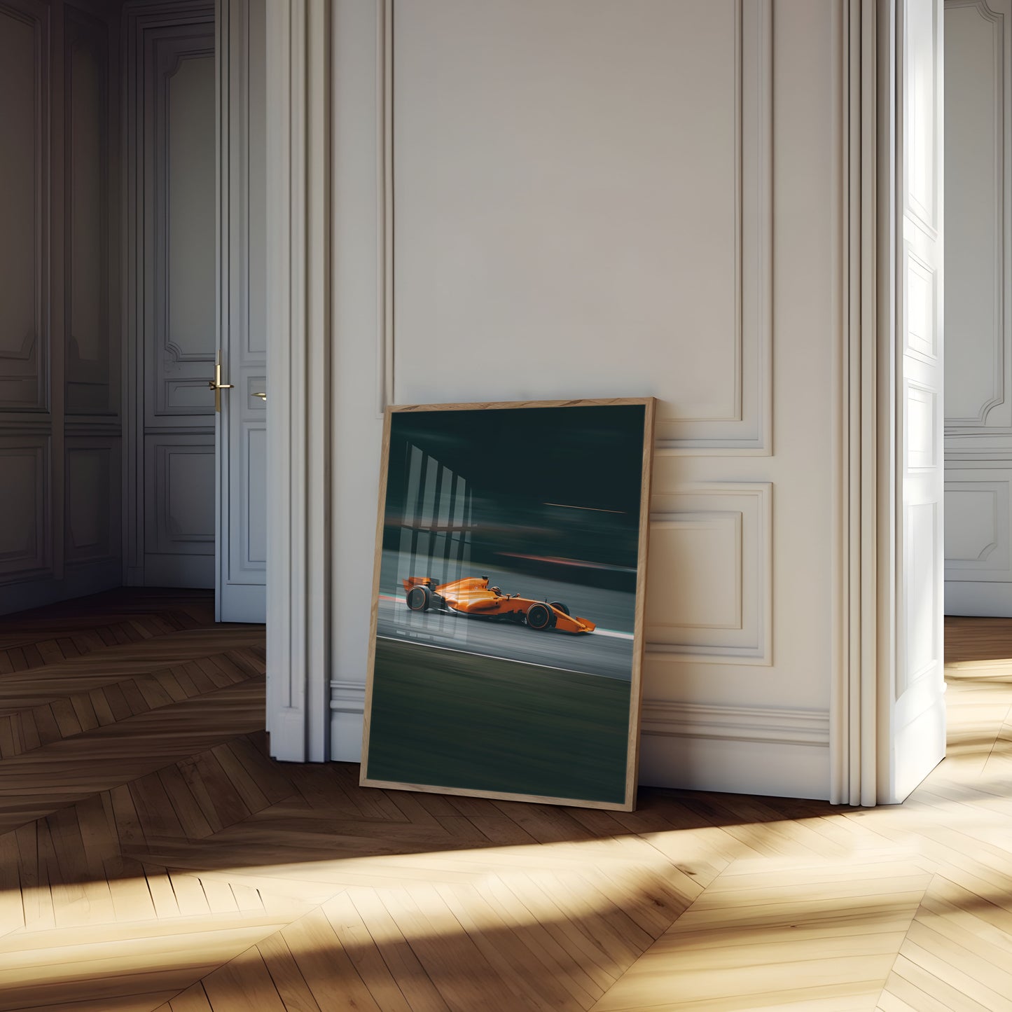 Hromový oranžový Speed Demon plakát