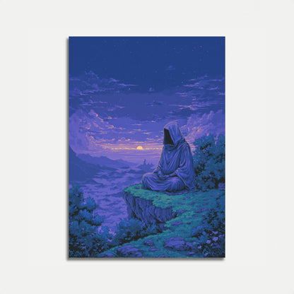 Póster de Meditación al Atardecer