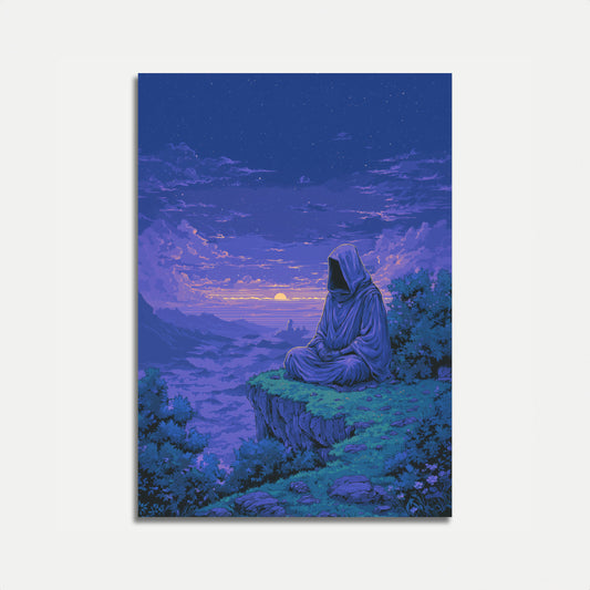 Meditation at Sunset Poster