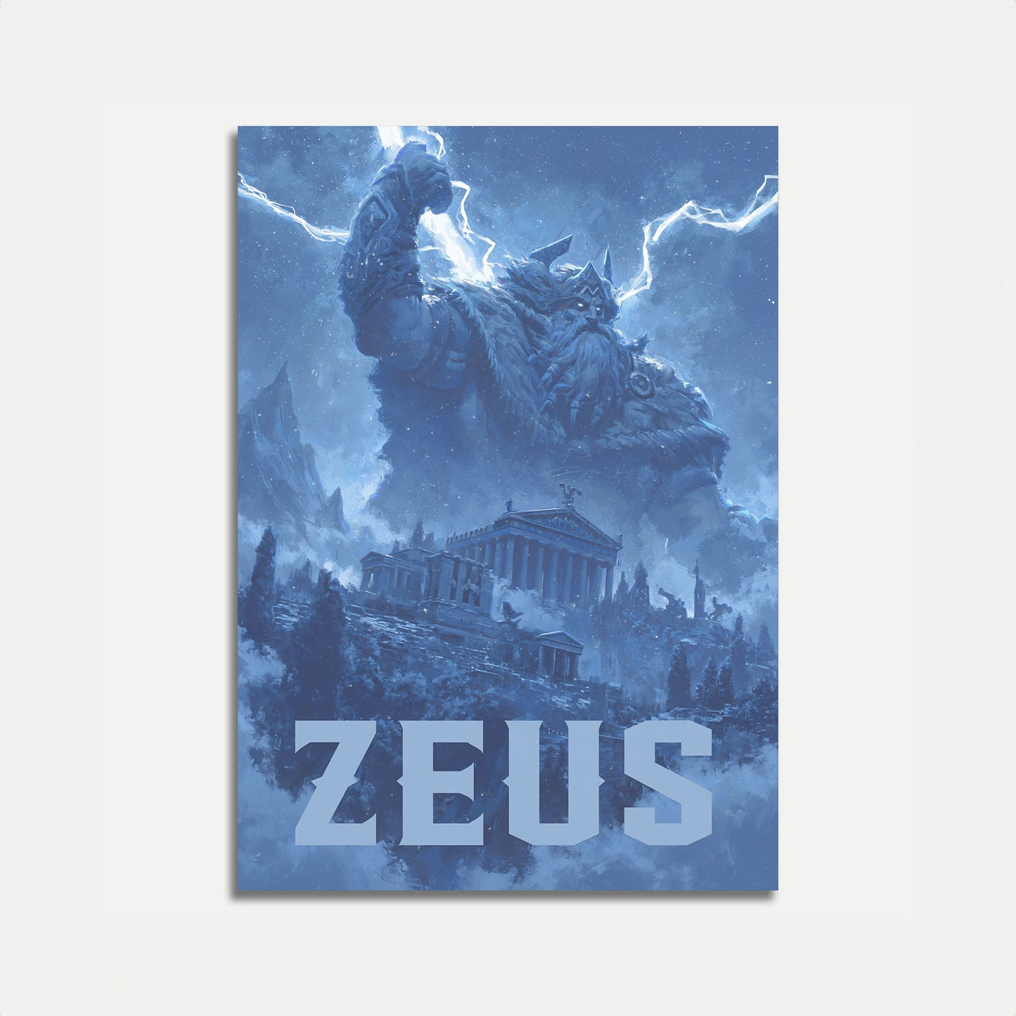 Plakát Zeus Bůh hromu