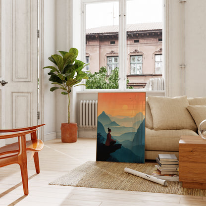 Zen Berg Meditatie Poster