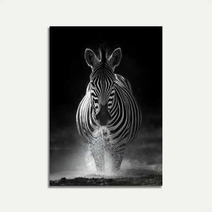 Dynamic Zebra Motion Poster