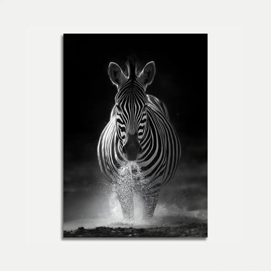 Dynamic Zebra Motion Poster