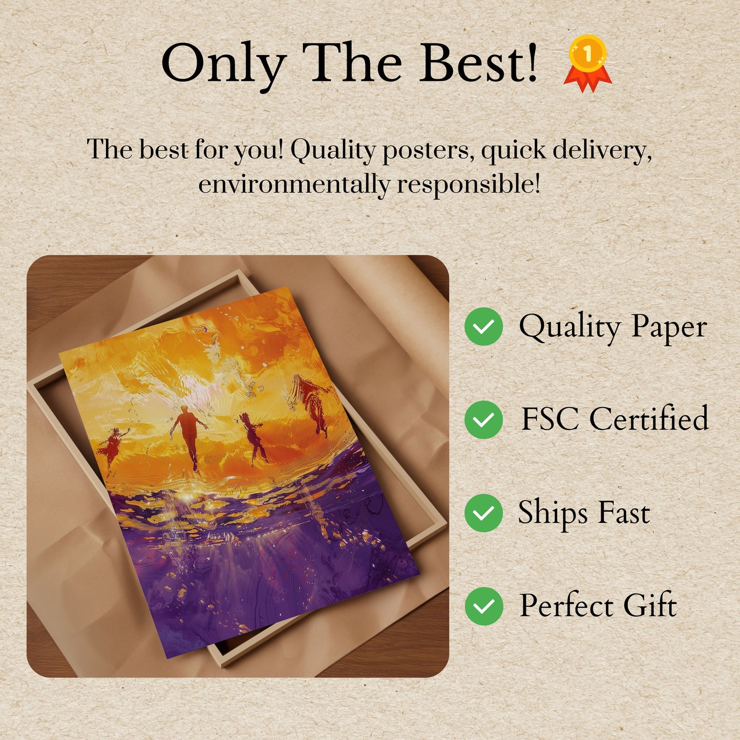 Ethereal Ocean Dance Poster